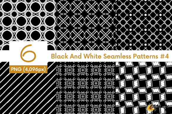 Black and White Seamless Patterns Set: Effortless Design Freedom for Every Creative Project