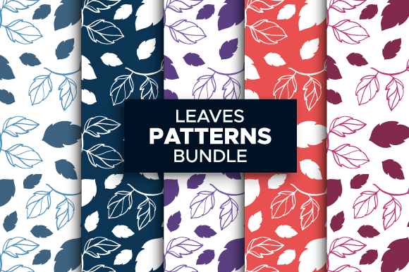 Leaves Seamless Patterns Bundle