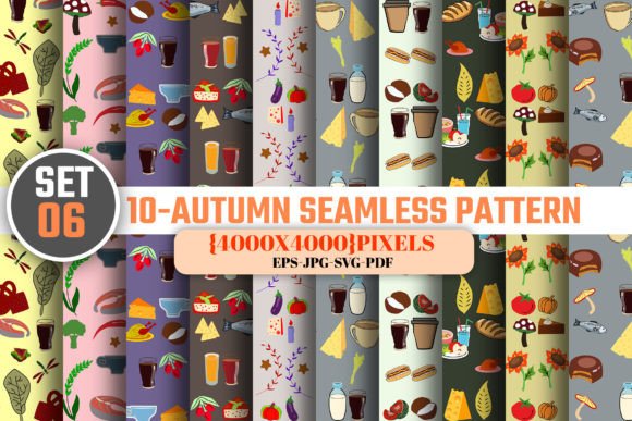 Seamless Autumn Digital Paper Patterns-6