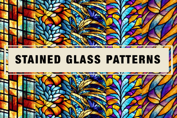 Seamless Stained Glass Patterns